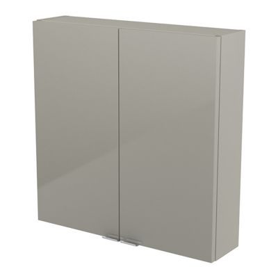 Armoire salle de bains taupe Imandra 60 x 60 x 15 cm