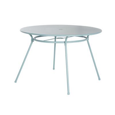 Table De Jardin En Acier Gloria O110 Cm Vert Phenix Castorama