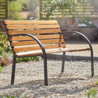 Banc De Jardin Blooma Norfolk Bois 2 Personnes Castorama