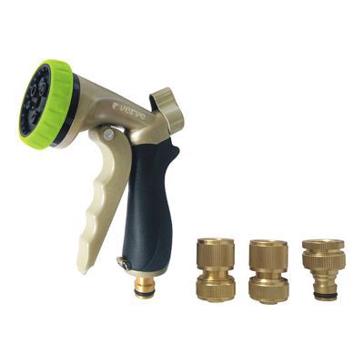 Kit + pistolet d'arrosage laiton 15-19mm VERVE