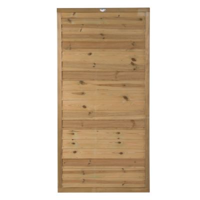 Porte bois Waitiki marron 90 x h.180 cm
