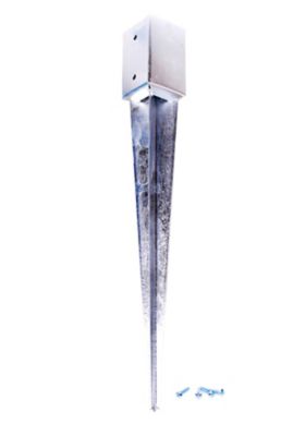 Base poteau à enfoncer galva 9 x 9 cm