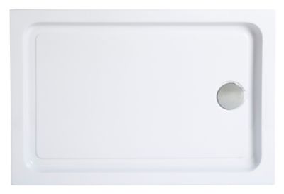 Receveur de douche à poser 80 x 100 cm, blanc, Cooke & Lewis Lagan