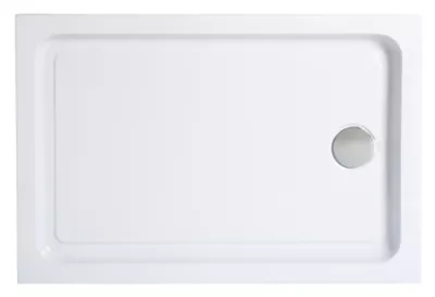 Receveur de douche à poser 80 x 120 cm, blanc, Cooke & Lewis Lagan
