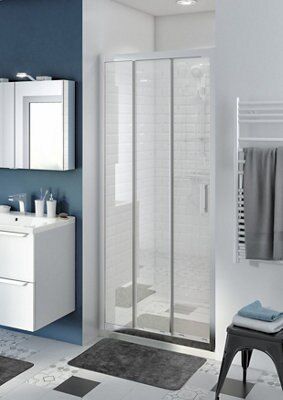Porte de douche coulissante GoodHome Beloya transparente 90 cm