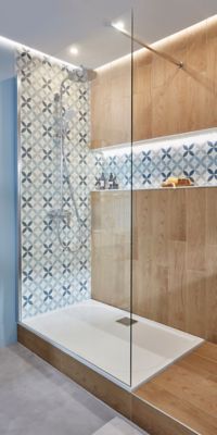 Paroi de douche à l'italienne GoodHome Beloya transparente 120 cm