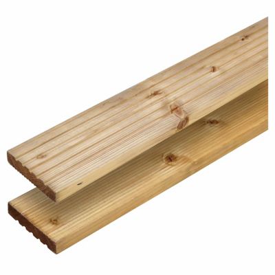 Lame de terrasse épicéa Madeira Klikstrom L.240 x l.12 x ép. 2,4 cm