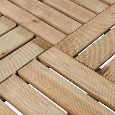 Dalle de terrasse pin vert Brantas Blooma 50 x 50 cm