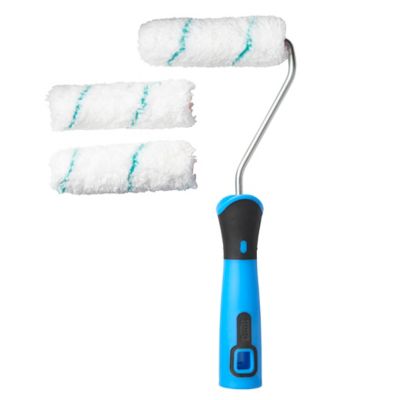 Diall - Ensemble mini rouleau + 2 manchons finition parfaite Diall 100 mm