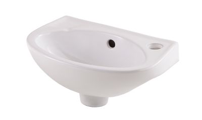 Lave-mains céramique blanc Cooke & Lewis Bori