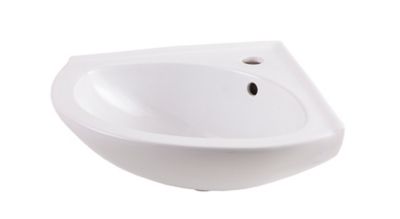 Lave-mains céramique blanc Cooke & Lewis Vedi 38 5 cm