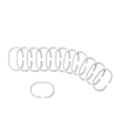 12 anneaux de douche coloris blanc Cooke & Lewis Nira