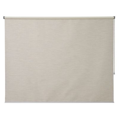 Store enrouleur occultant Colours Ilas polyester crème 180 x 180 cm