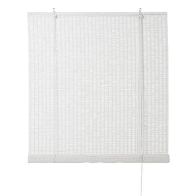 Store enrouleur bambou Colours Java blanc 60 x 180 cm