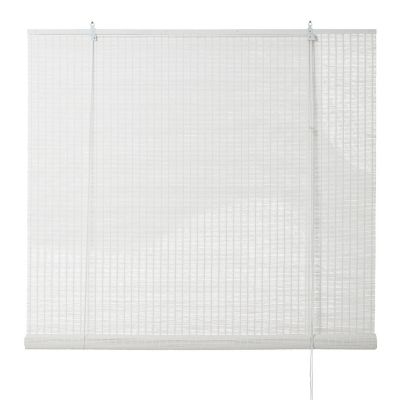 Store enrouleur bambou Colours Java blanc 120 x 180 cm