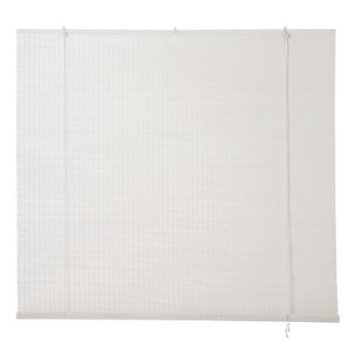 Store enrouleur bambou Colours Java blanc 160 x 180 cm