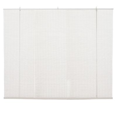 Store enrouleur bambou Colours Java blanc 180 x 180 cm