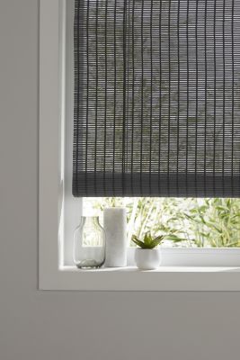 Store enrouleur bambou Colours Java gris 90 x 180 cm