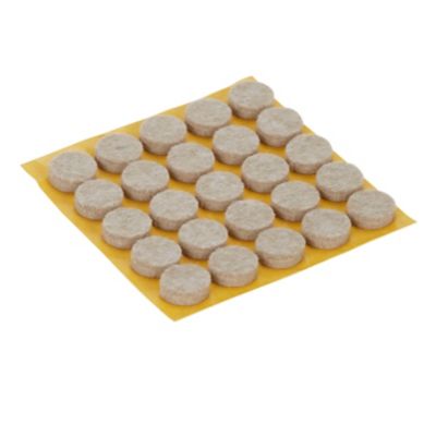 Patin en feutre auto-adhésifs Diall 13 mm x 25, beige