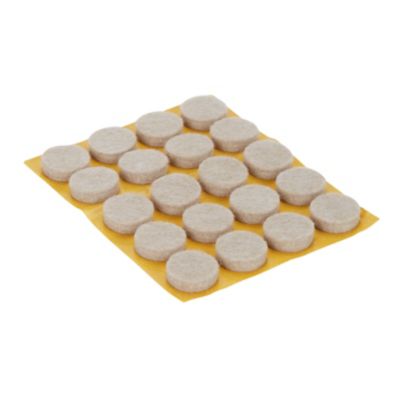 Patin en feutre auto-adhésifs Diall 17 mm x 20, beige