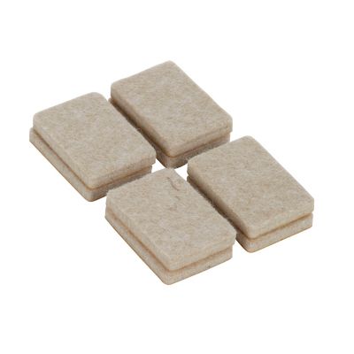 Patin en feutre auto-adhésifs Diall 35 x 24 mm x 8, beige