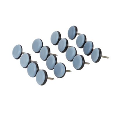 Patin à clouer Diall 19 mm x 16, noir + bleu/gris