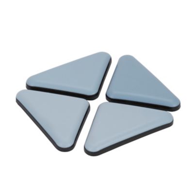 Patin auto-adhésifs Diall 45 x 45 mm x 4, blanc + gris/bleu