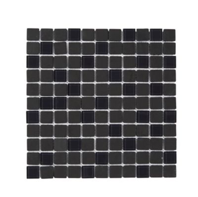 Mosaïque noir et gris 30 x 30 cm Genovia