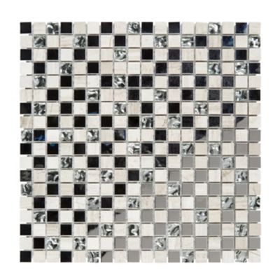Mosaïque Mecine gris 30 x 30 cm Colours