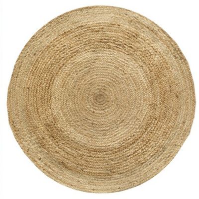 Tapis jute naturel Deko & Co ⌀120 cm - Deko Et Co