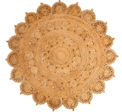Tapis rond en jute naturel Kolkata Deco&Co ?120cm