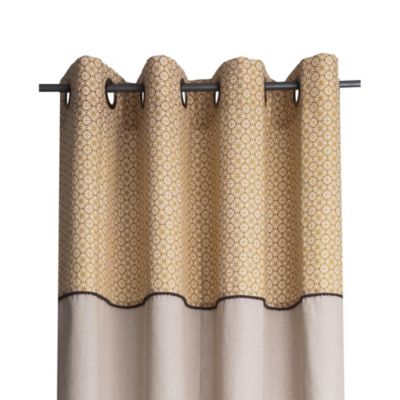 Rideau Chambray Deco&Co jaune L.250 x l.135 cm