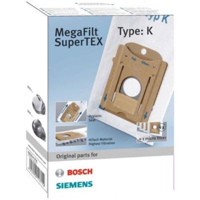 Sacs de Remplacement Bosch Typ K – Lot de 4, Filtre Micro-Hygiénique - vue 2
