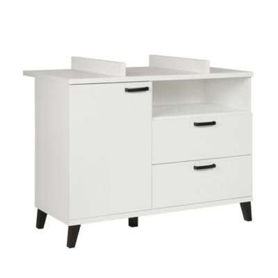 Commode bébé DANAE  Table à langer intégrée coloris blanc