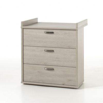 Commode bébé DANY  Table à langer intégrée coloris chene clair