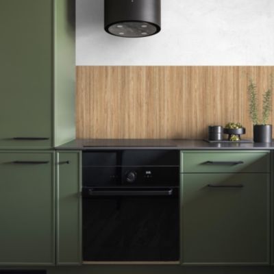 Crédence de cuisine effet bois doré IDPanneaux L. 300 x H. 60 cm - Idpanneaux