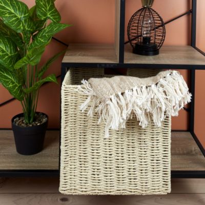 HOME DECO FACTORY Cube de rangement tressé pliable 30 x 30 cm - vue 1
