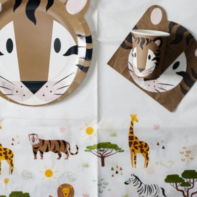Party Time Nappe en Papier Savane 137x183cm Blanc - vue 2