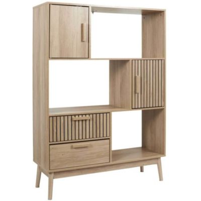 Bibliothèque en bois Klaus - Marron