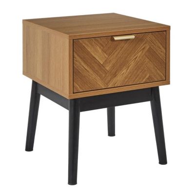 THE HOME DECO FACTORY Table de chevet en bois Felix - vue 2