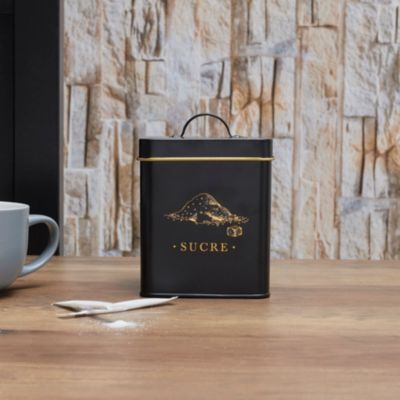COOK CONCEPT Boîte à sucre en métal et doré - vue 2