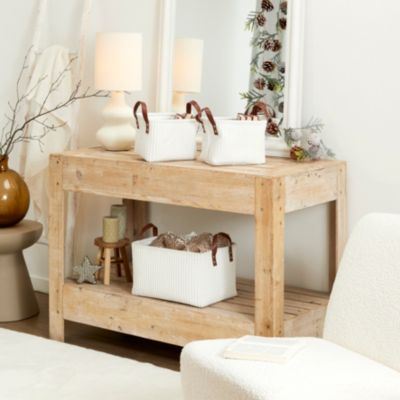 HOME DECO FACTORY Panier de rangement lot de 3 hauteur 20 cm - vue 2