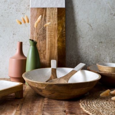 HOME DECO FACTORY Saladier manguier Nerina D33 cm - vue 1