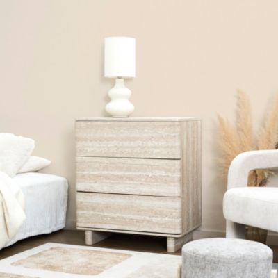 THE HOME DECO FACTORY Commode 3 tiroirs Pietra