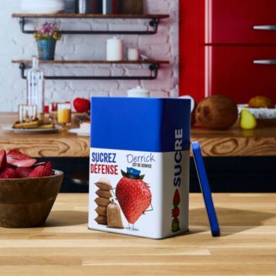 Boîte à Sucre en Métal Ludique 18cm