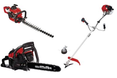 Kit thermique 3 en 1 jardin Einhell Débroussailleuse taille haie tronçonneuse