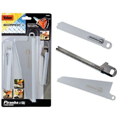 &decker Assortiment 3 lames scie scorpions scie electrique - vue 2