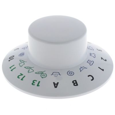 Bouton programmateur blanc c00272207 - lave-linge