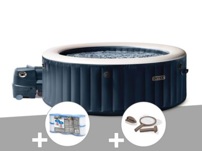 Kit spa gonflable Intex PureSpa rond Bulles 6 places + 6 filtres + Kit d'entretien - vue 2