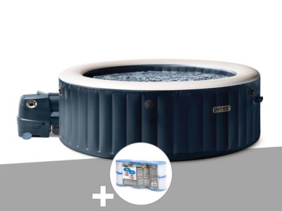 Kit spa gonflable Intex PureSpa rond Bulles 6 places + 6 filtres - vue 2